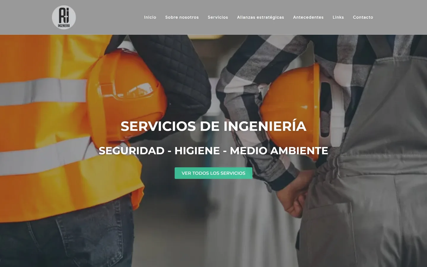 Página de inicio de A+I Ingeniería
