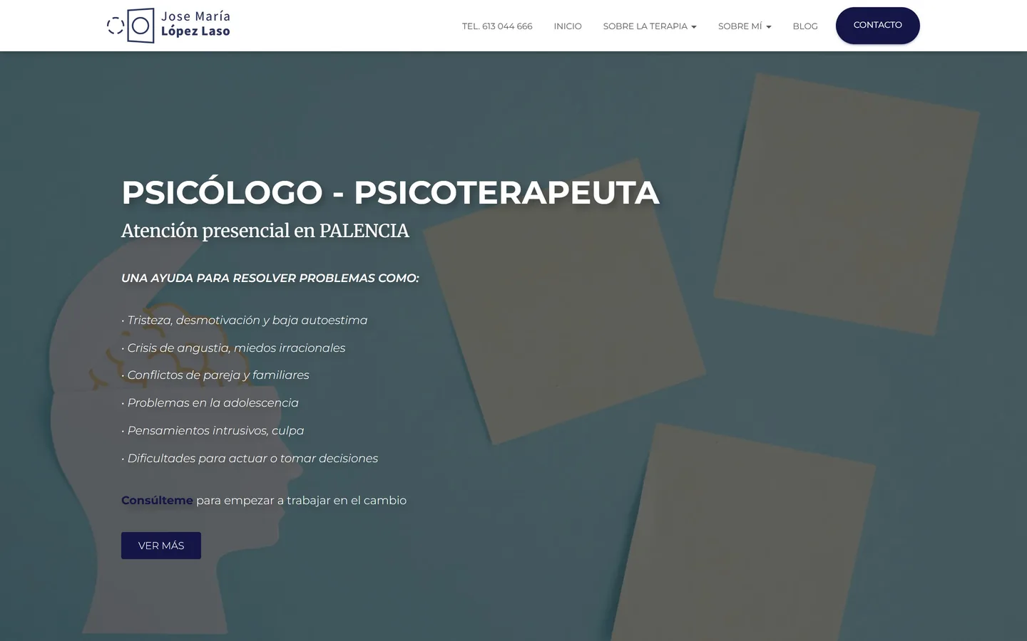 Página de inicio de José María López Laso